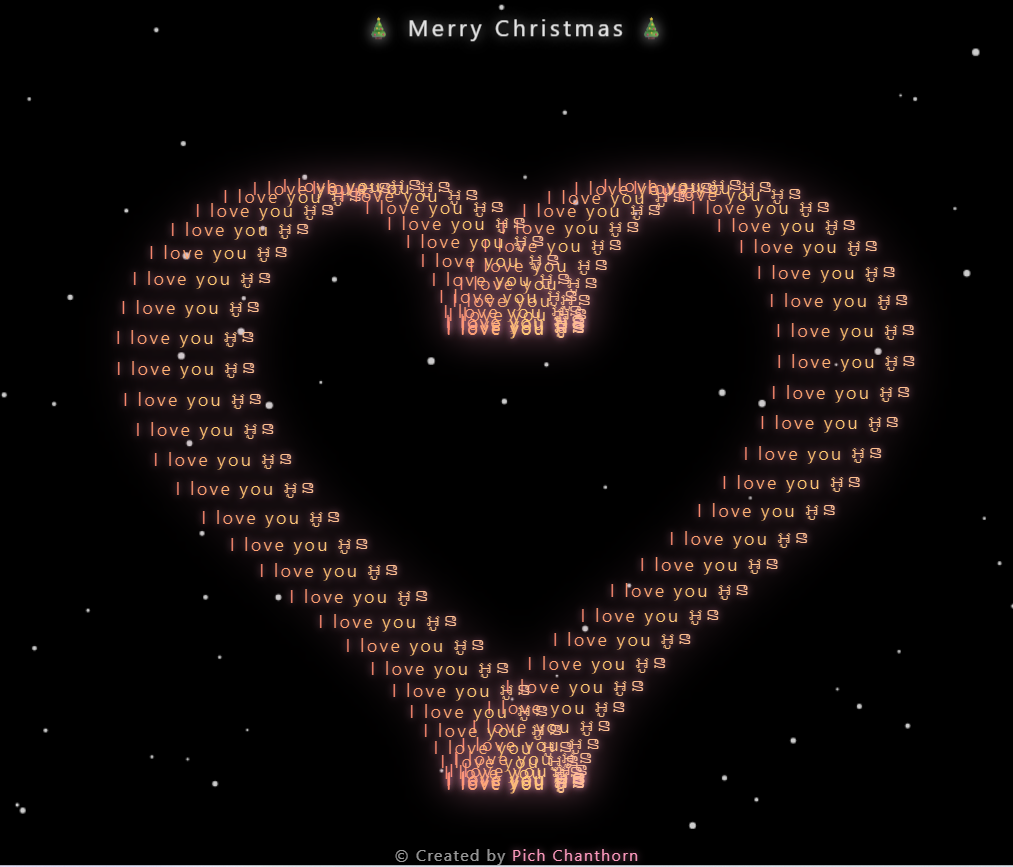 Christmas Heart Animation preview