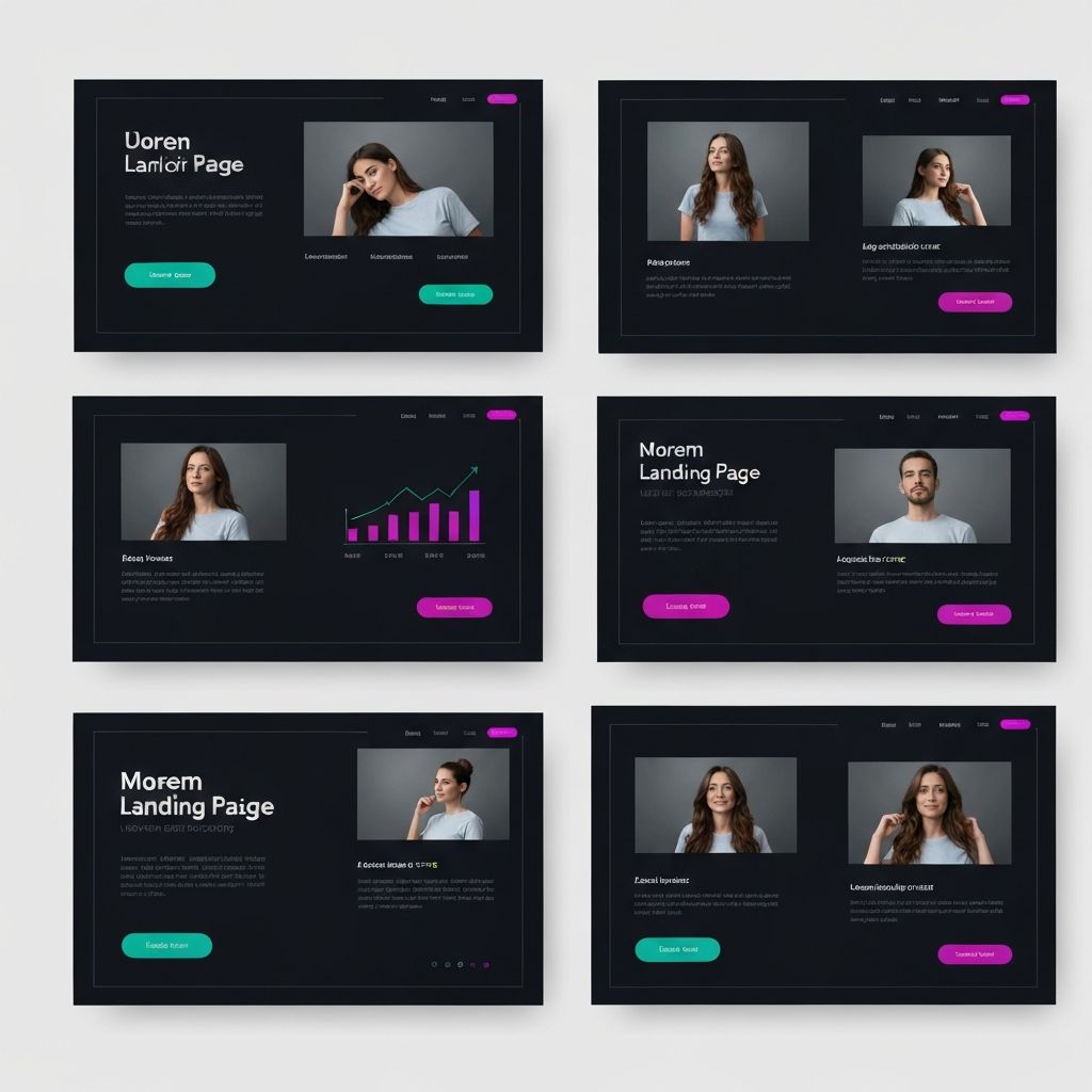 Landing page UI design collection